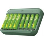 Nabíječka baterií GP Charge & save E822 + 4×AA 1300 mAh + 4×AAA 650 mAh 1604882200 – Zboží Mobilmania