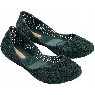 Melissa dámské baleríny zelené Campana Papel VII AD Green Glitter – Hledejceny.cz