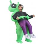 Nafukovací Mimozemšťan zelený Oblek maskot Alien s ventilátorem – Zboží Mobilmania