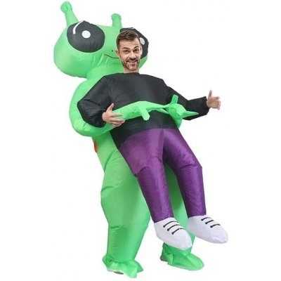 Nafukovací Mimozemšťan zelený Oblek maskot Alien s ventilátorem – Zboží Mobilmania