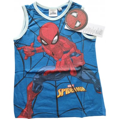 Lehké chlapecké tílko s motivem Spider-Man 100% bavlna, ideální na léto různé odstíny modré – Hledejceny.cz
