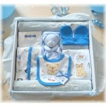 Brumlík dárkový set pro miminko Medvídek sv. modrá – Zboží Dáma