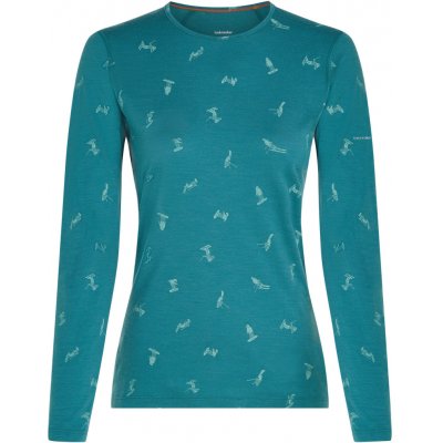 Icebreaker Dámské funkční triko Women Merino 200 Oasis LS Crewe Snow Day – Sleviste.cz