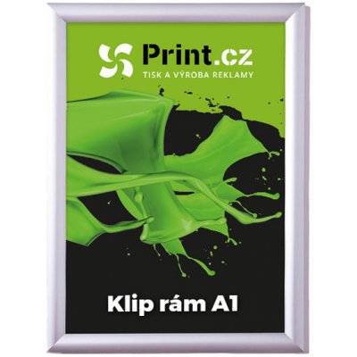Print.cz Klip rám A1 s ostrými rohy s tiskem