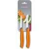 Sada nožů Victorinox Sada 2 ks nožů na zeleninu Swiss Classic 8 cm oranžová