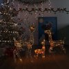 Vánoční osvětlení Nábytek XL Vánoční dekorace akrylová sobí rodinka 300 LED diod barevná