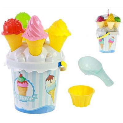 Mikro Trading Sada na písek 27 cm zmrzlina modrá 15 ks – Sleviste.cz