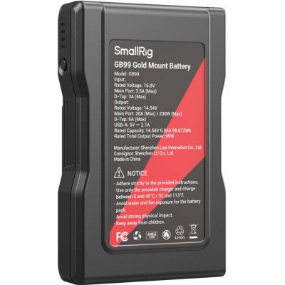 SmallRig GB99 Gold Mount Battery 4678 – Zboží Živě