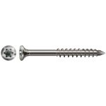 Spax SPAX-S A2 Fasádní šroub, čočková zápustná hlava (malá), T-STAR PLUS T15, řezná špička CUT – 4x40mm - 100 ks – Hledejceny.cz