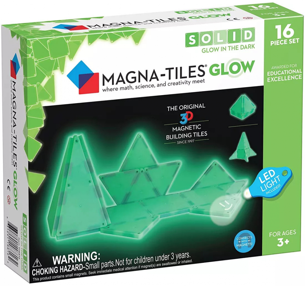 Magna-Tiles rozšiřující set Glow 16 ks