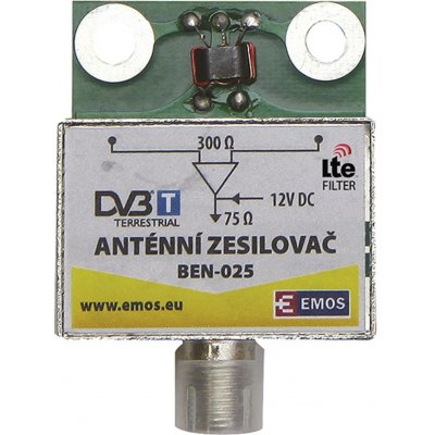 EMOS BENSAT J5802 Anténní předzesilovač 25dB VHF/UHF – Zboží Mobilmania