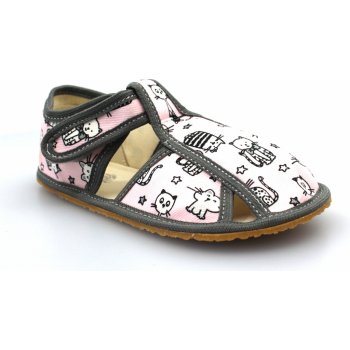 Baby Bare Shoes Pink Cat