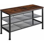 Tectake 404291 Derry 75,5x30,5x45,5cm industriální dřevo tmavé – Hledejceny.cz