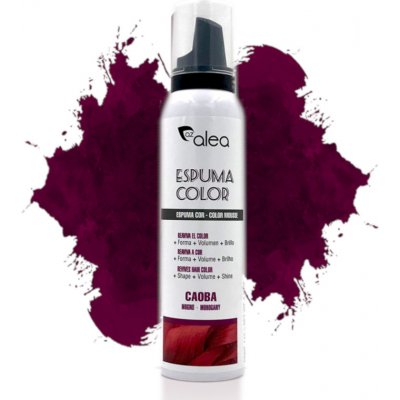 Alea Espuma Color barevná tužící pěna na vlasy MAHAGON 150 ml