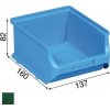 Úložný box Allit Plastové boxy na drobný materiál 137x160x82 mm zelené