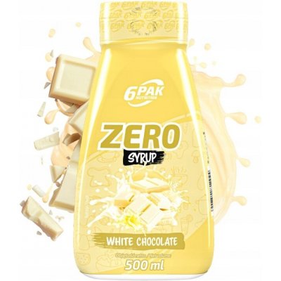 6Pak Nutrition Zero Syrup 0,5 l bílá čokoláda – Hledejceny.cz