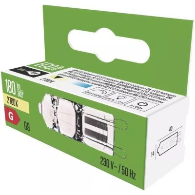 Emos Halogenová žárovka ECO JC 18W G9 Teplá bílá Stmívatelná – Hledejceny.cz