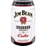 Jim Beam Bourbon & whisky and Cola 4,5% 0,33 l (holá láhev) – Zbozi.Blesk.cz