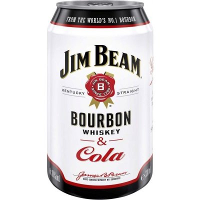 Jim Beam Bourbon & whisky and Cola 4,5% 0,33 l (holá láhev) – Zbozi.Blesk.cz