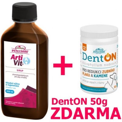 Vitar Veterinae ArtiVit sirup 200 ml DentOn 50 g – Hledejceny.cz