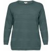 Dámský svetr a pulovr ONLY CARMAKOMA Dámský svetr CARAIRPLAIN Regular Fit 15193822 Balsam Green