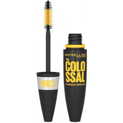 Maybelline Objemová řasenka The Colossal Longwear 36H Black 10 ml – Zboží Mobilmania