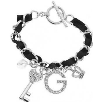 Guess Silver-Tone Ribbon Charm B106235-J3IR