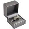 Dárková krabička Šperky4U Dárková krabička na prsten, kovově šedá KR0169-GR
