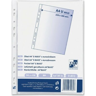 Karton P+P Prospektový obal A4 MAXI matný 50 mikronů 50 ks – Hledejceny.cz