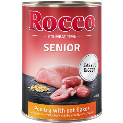 Rocco Senior drůbeží & ovesné vločky 6 x 400 g – Zbozi.Blesk.cz