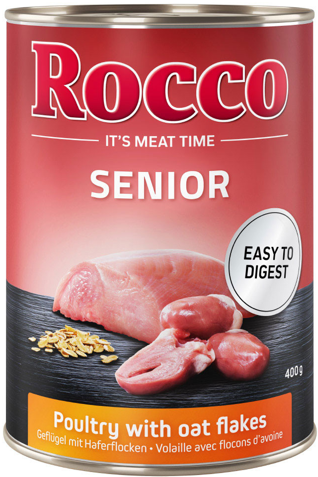 Rocco Senior drůbeží & ovesné vločky 24 x 400 g