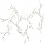 Chic Antique Dekorativní girlanda Prisms/Gold Wire 150 cm, bílá barva, kov – Hledejceny.cz
