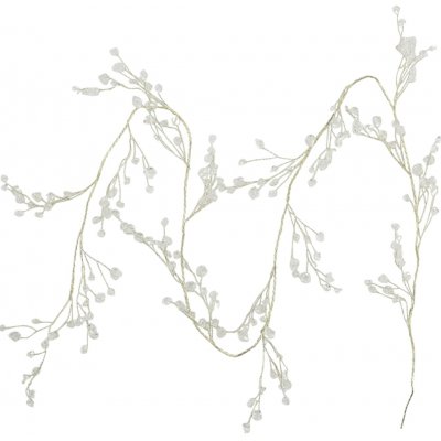 Chic Antique Dekorativní girlanda Prisms/Gold Wire 150 cm, bílá barva, kov – Hledejceny.cz
