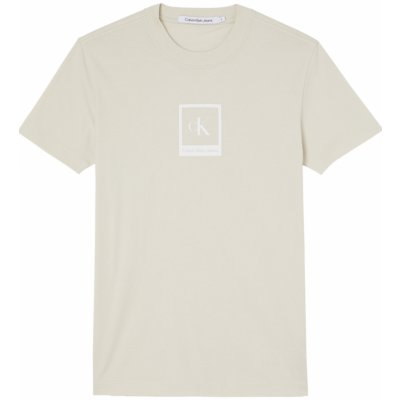 Calvin Klein pánské béžové tričko ACF