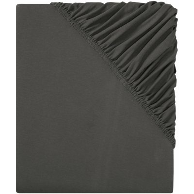 Livarno Home Žerzejové napínací prostěradlo 90-100x200 tmavě šedá – Zboží Dáma