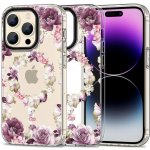 Pouzdro TECH-PROTECT Magmood MagSafe iPhone 14 Pro Max, rose floral – Zboží Mobilmania