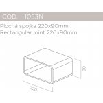 Elica 1053N Plochá spojka 220x90mm – Zbozi.Blesk.cz