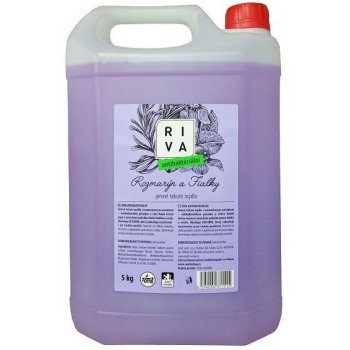 Riva tekuté mýdlo s antibakteriální přísadou a glycerinem Rozmarýn a fialky 5  l od 139 Kč - Heureka.cz