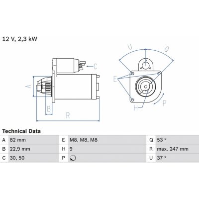 Startér BOSCH 0 986 018 960 (0986018960) – Sleviste.cz