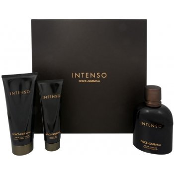 Dolce & Gabbana Intenso Pour Homme EDP 125 ml + balzám po holení 100 ml + sprchový gel 50 ml dárková sada