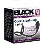 Black Velvets Cock & Ball Ring + Plug Slim – Sleviste.cz