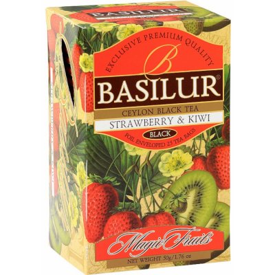 Basilur Magic Strawberry & Kiwi 25 x 2 g – Zboží Mobilmania