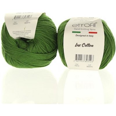 Etrofil Bambino Lux Cotton tmavě zelená 70414 – Zboží Mobilmania