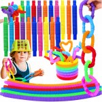 Montessori senzorické natahovací trubky- Pop Tube 8ks 4520 – Sleviste.cz