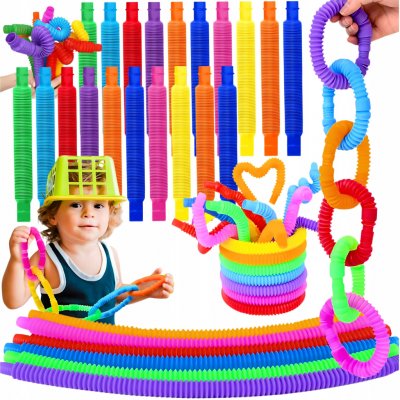 Montessori senzorické natahovací trubky- Pop Tube 8ks 4520 – Sleviste.cz