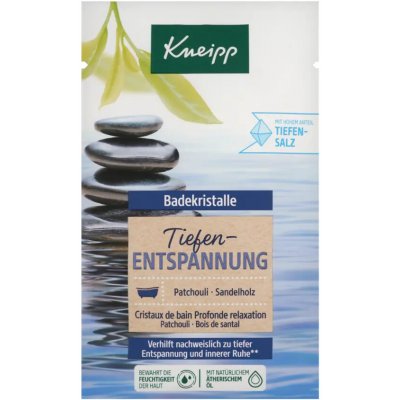 Kneipp Deep Relaxation Bath Salt relaxační sůl do koupele s vůní pačuli a santalového dřeva 60 g – Zboží Dáma