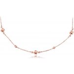Minet Zlatý náhrdelník z růžového zlata s kuličkami JMG0226WRN48 – Hledejceny.cz