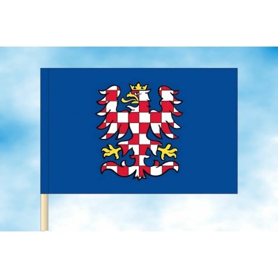 LIBEA, s.r.o. Moravská vlajka modrý list Rozměr: 150×225 cm, Uchycení: Návlek na žerď – Hledejceny.cz