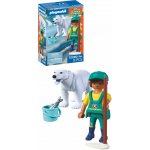 PLAYMOBIL 72090 Zoo: Lední medvěd a ošetřovatel – Zboží Dáma