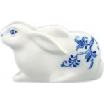 Cibulák zajíc velikonoční ležící 11,5 cm originální cibulákový porcelán Dubí,, – Hledejceny.cz